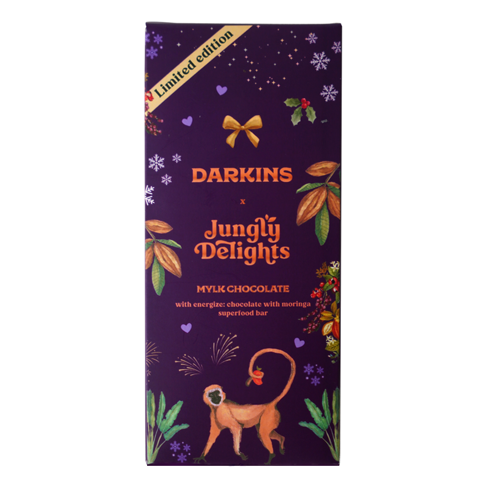 Load image into Gallery viewer, Mylk Chocolate with Moringa Superfood Bar (Energize Bar) - Darkins Chocolates