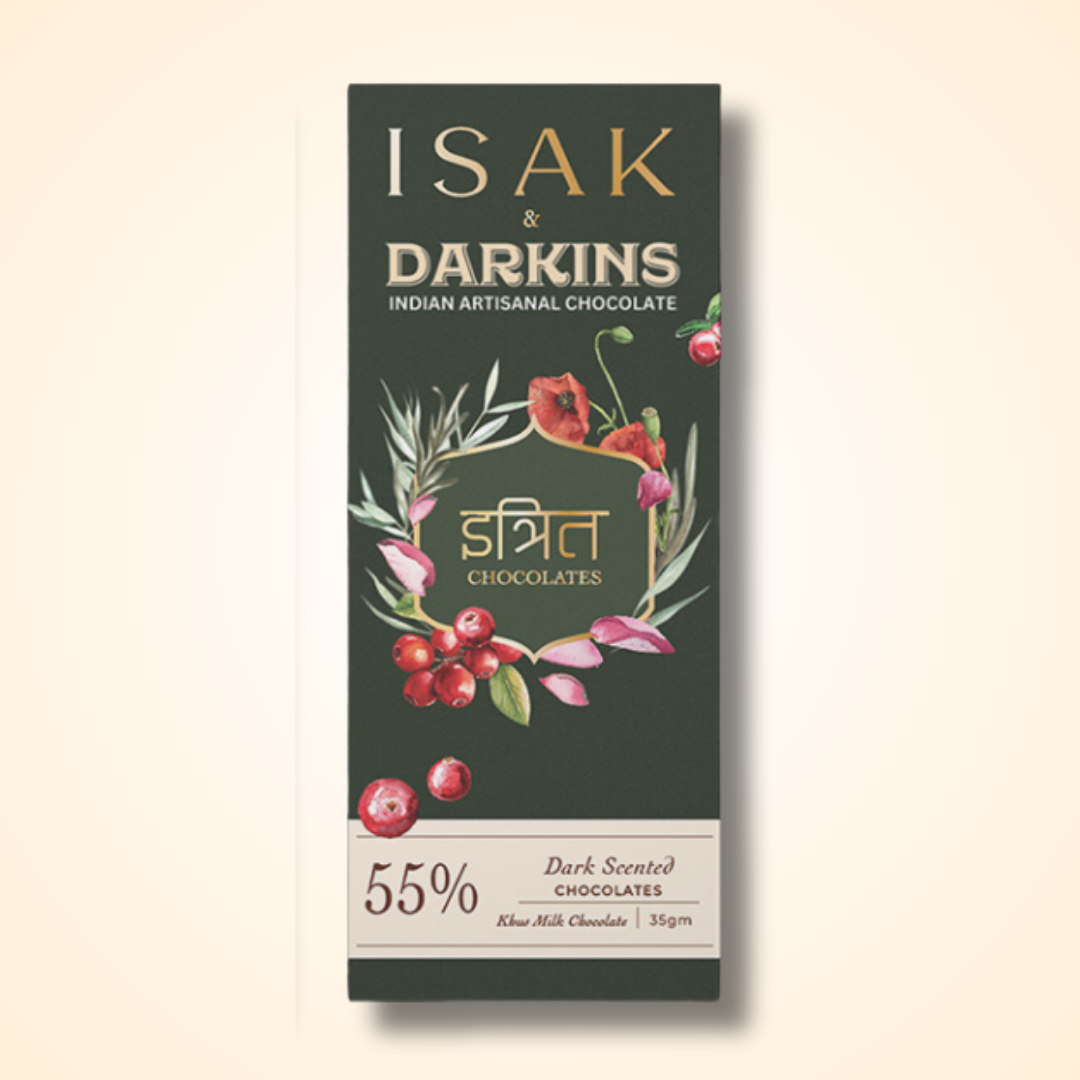 Load image into Gallery viewer, Mylk Artisanal Dark Scented Chocolate with Khus - Darkins Chocolates