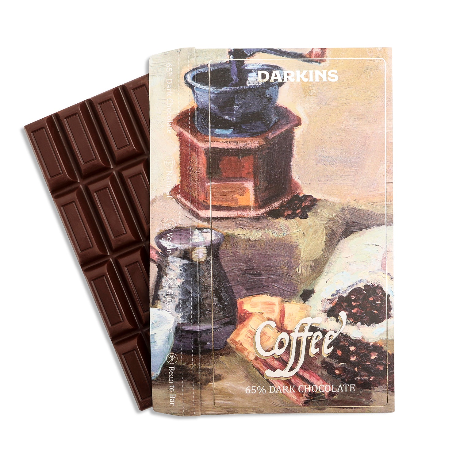 Load image into Gallery viewer, 65% Dark Chocolate with Coffee - Darkins Chocolates