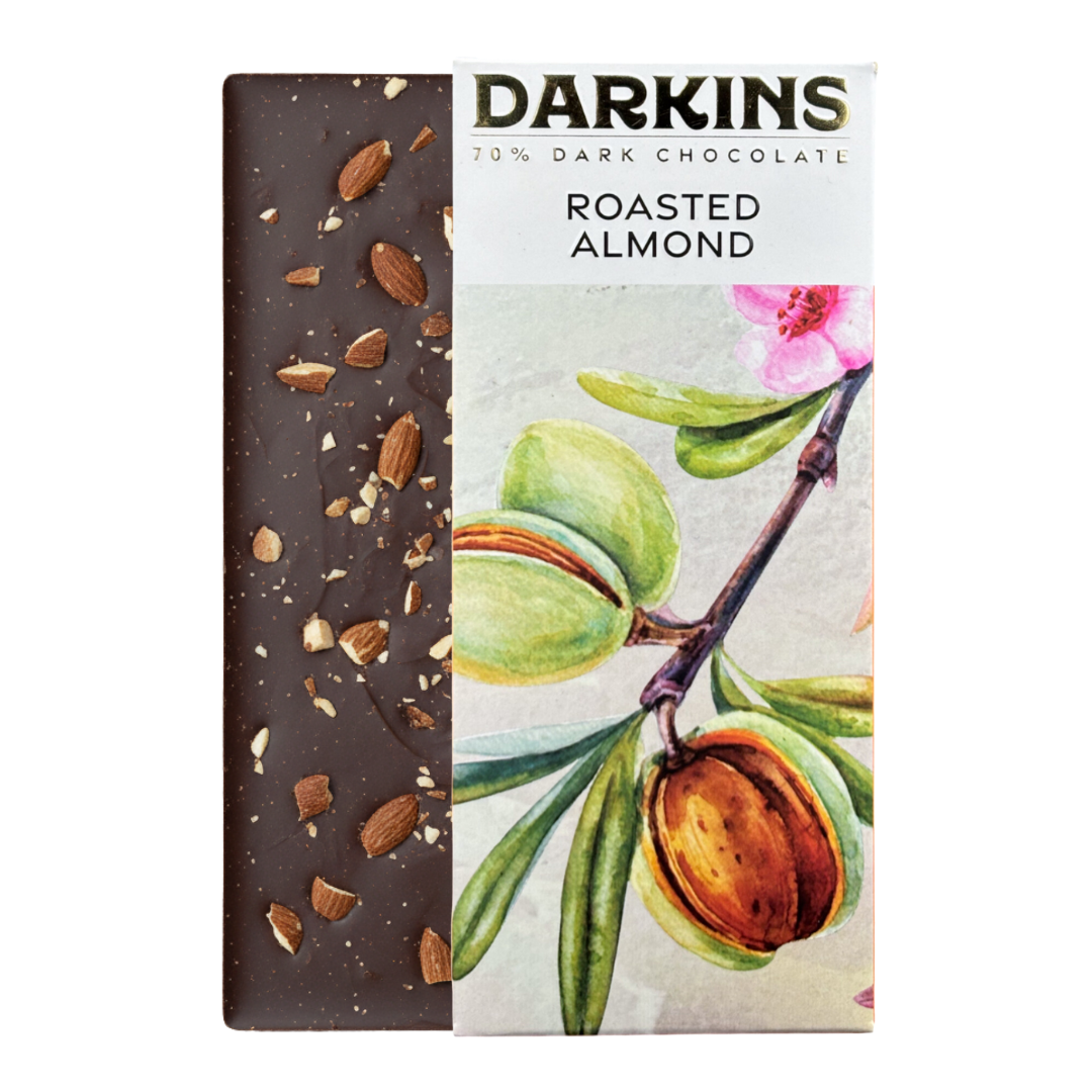 Load image into Gallery viewer, 70% Dark Chocolate with Almonds