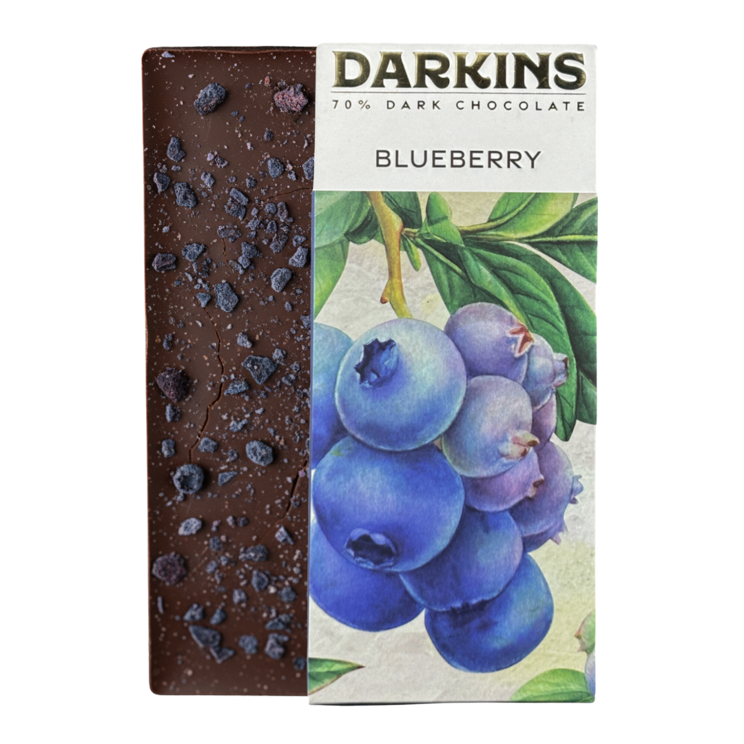 Load image into Gallery viewer, 70% Dark Chocolate with Blueberries