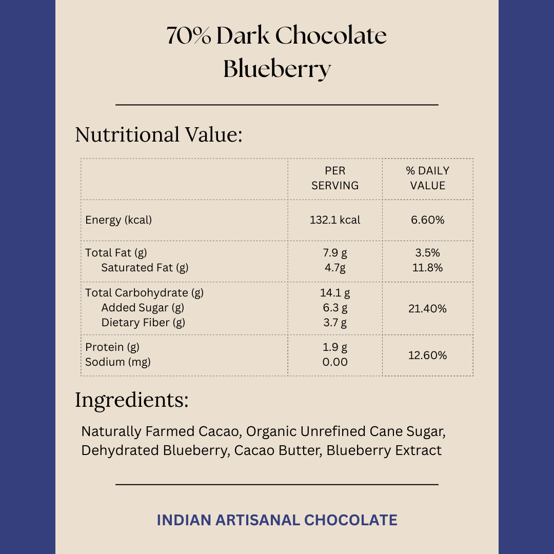 Load image into Gallery viewer, 70% Dark Chocolate with Blueberries