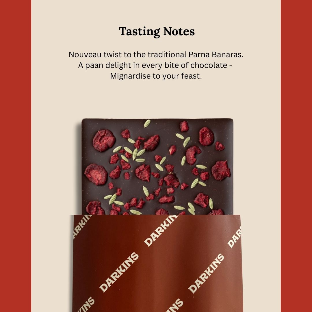 Load image into Gallery viewer, 63% Artisanal Dark Chocolate with Paan