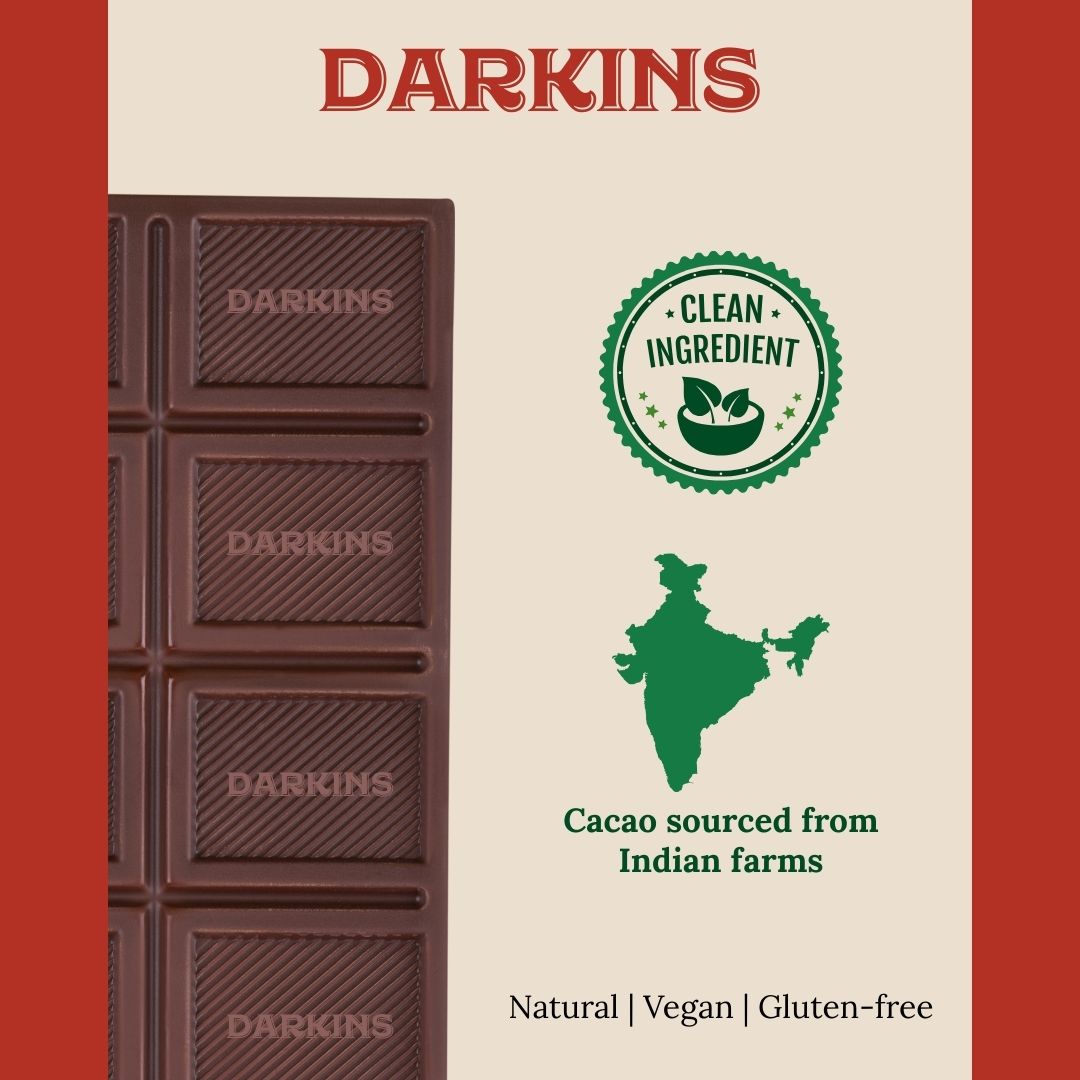 63% Artisanal Dark Chocolate with Paan - Darkins Chocolates