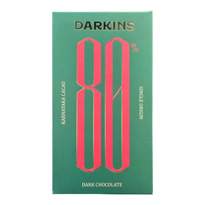 80% Single Origin Dark Chocolate- Karnataka