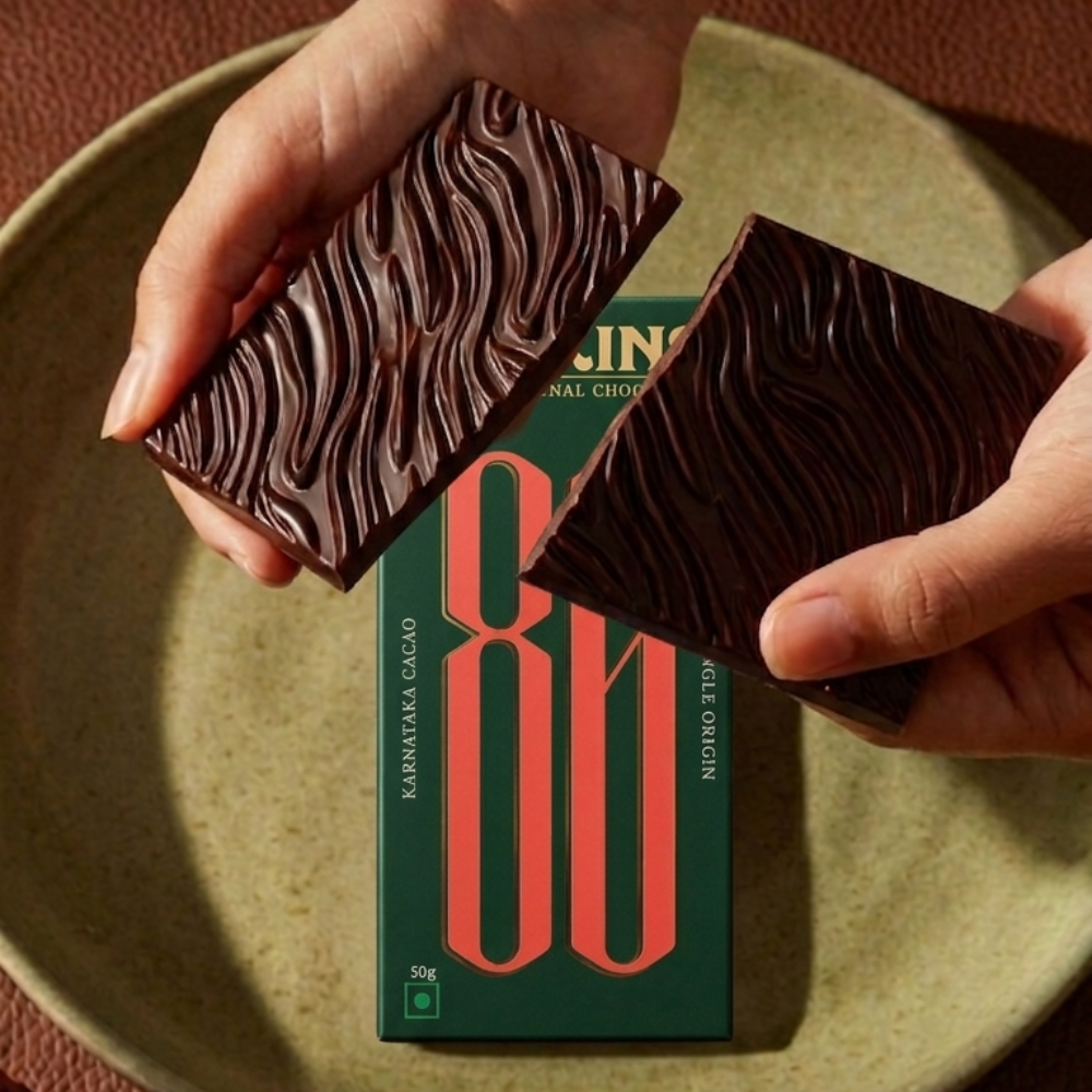 Load image into Gallery viewer, 80% Single Origin Dark Chocolate- Karnataka - Darkins Chocolates