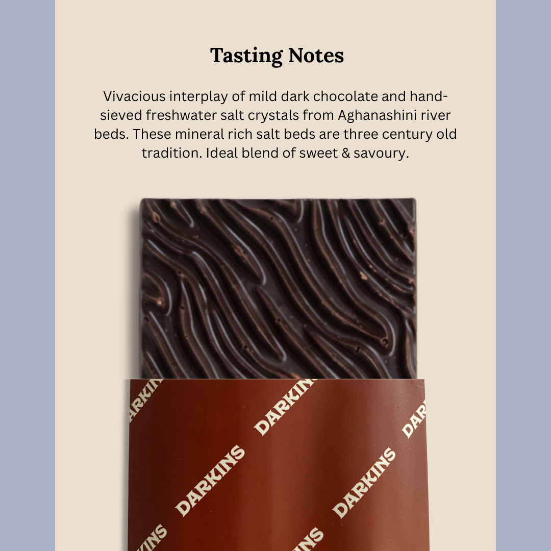 56% Artisanal Dark Chocolate with Sanikatta Salt