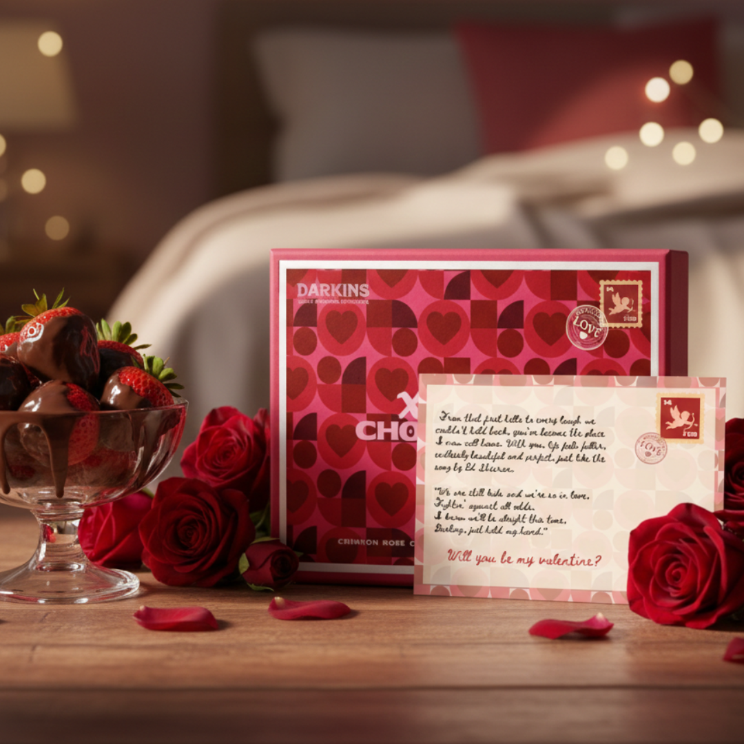 Valentine's Artisanal Chocolate Gift Box - Darkins Chocolates