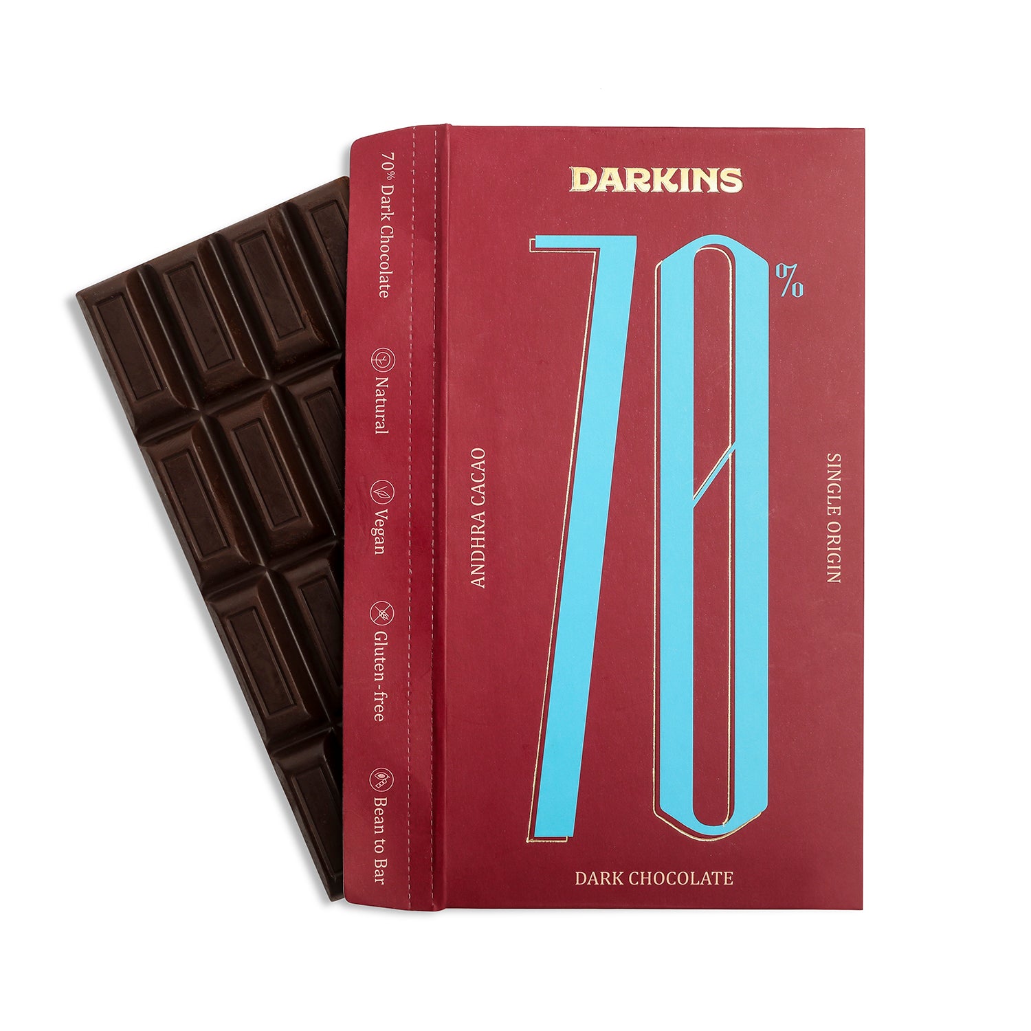 Load image into Gallery viewer, 70% Dark Chocolate- Single Origin cacao from Andhra Pradesh - Darkins Chocolates